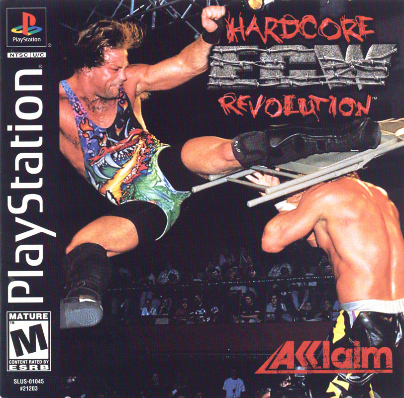 ECW Hardcore Revolution box art for Playstation